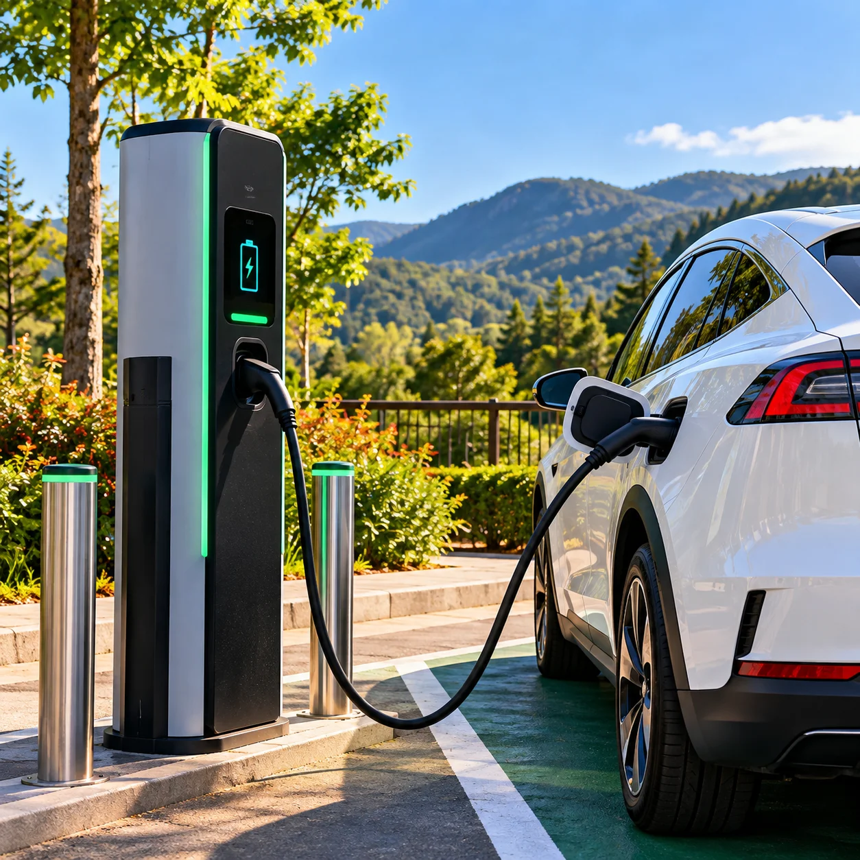 Estação de recarga de veículos elétricos